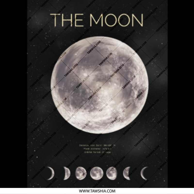 The Moon Phases Art Print Poster for Home Decor product type