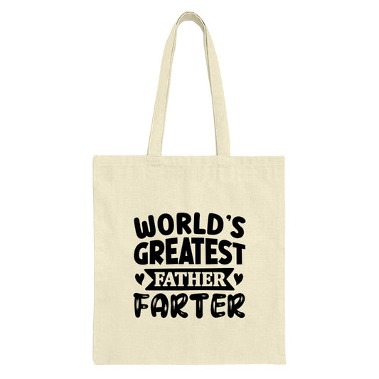World's Greatest Father Farter Tote Bag, Funny Dad Gift, Unique Father's Day Present, Novelty Dad Joke Shopping Bag, Gift For Dad - Tawshia