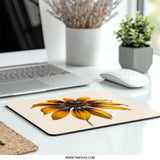 Black Eyed Susan Mouse Pad, Floral Mousepad, Flower Mouse Pad, Botanical Desk Decor, Home Office, Nature Lover Gift, Floral Office Decor - Tawshia