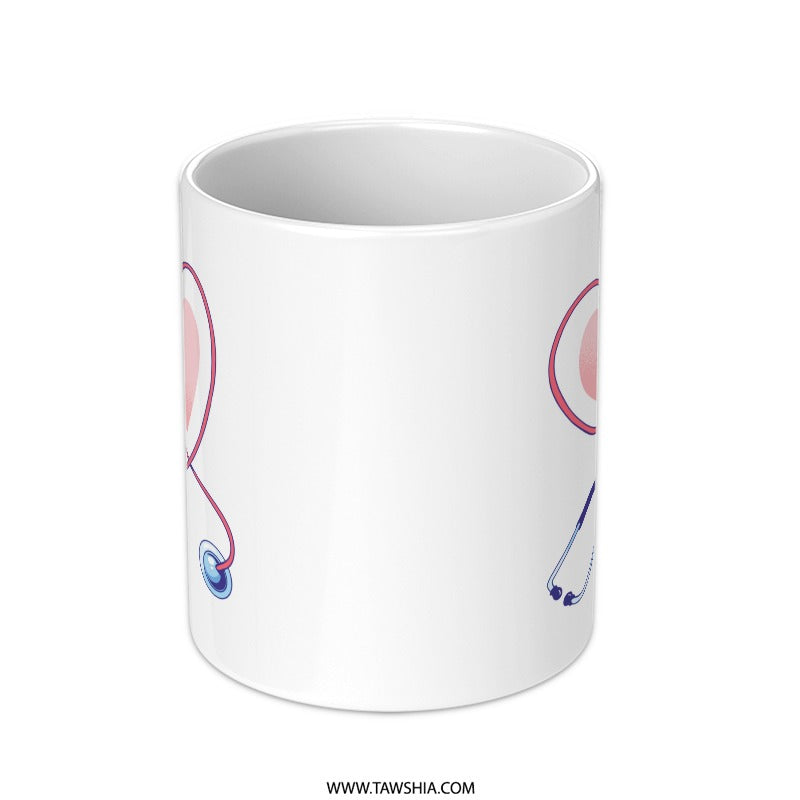 Unique Stethoscope Print Design Coffee Mug product