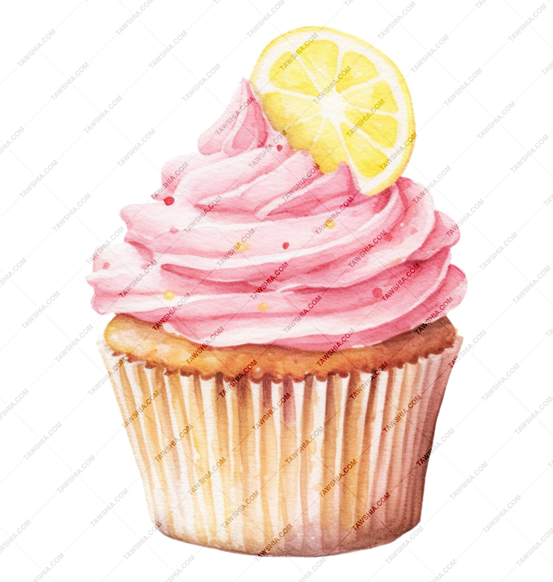 Delicious Pink Frosted Lemon Cupcake product