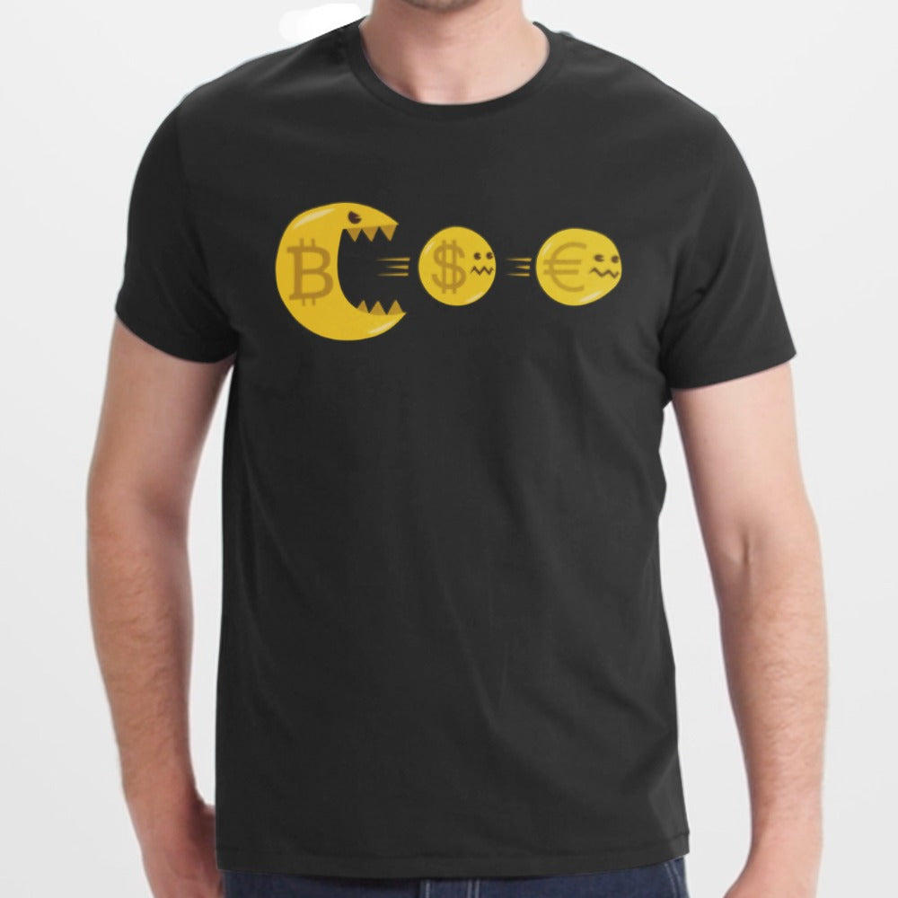 Fun Bitcoin Dollar Euro Design T-shirt product