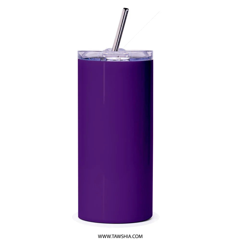 Sleek Purple Tumbler with Straw Insulated Drinkware product type