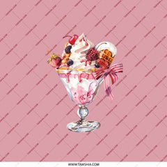Berry Dessert Pocket Mirror, Cute Fruit Sundae Makeup Mirror, Foodie Gift, Sweet Treat Portable Mirror, Travel Size Mirror - Tawshia
