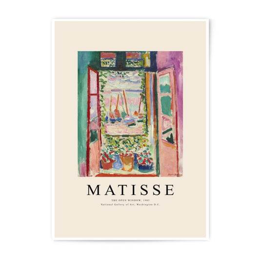 Matisse The Open Window Photographic Print, Vintage Art Print, Colorful Art, Boat Painting, Gallery Wall Art, Home Decor, Wall Art - Tawshia