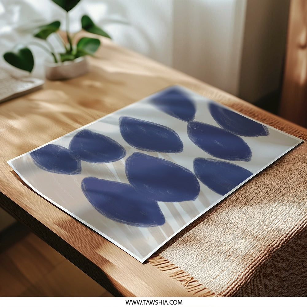 Abstract Photographic Print, Navy Blue Wall Art, Minimalist Art Print, Modern Home Decor, Contemporary Photography, Trendy Wall Decor (136) - Tawshia