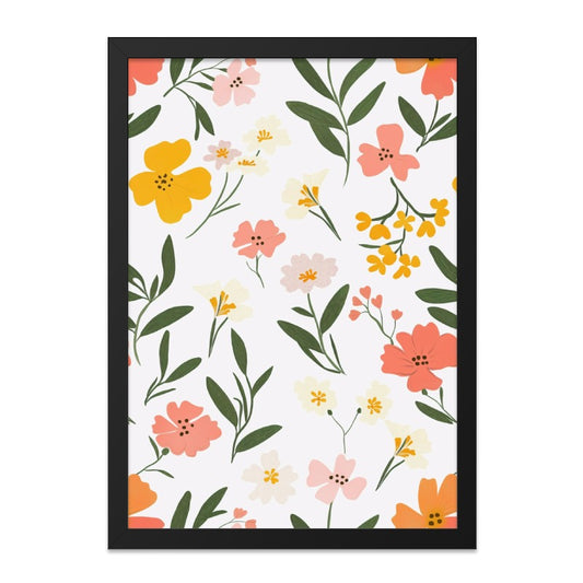 Floral Wall Art, Botanical Print, Flower Pattern, Colorful Artwork, Modern Home Decor, Spring Decor, Nature Inspired Design - Tawshia