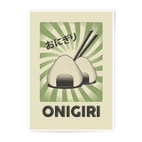 Onigiri Photographic Print, Japanese Rice Ball Art, Food Poster, Asian Cuisine Decor, Kitchen Art Print, Home Decor, Restaurant Decor - Tawshia