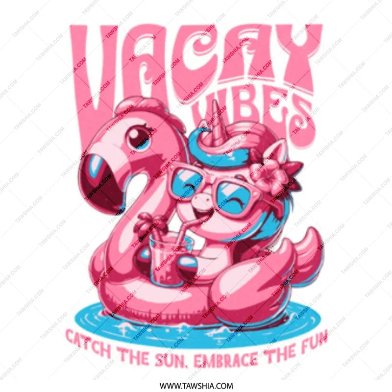 Pink Flamingo Float with Cute Cartoon Character product