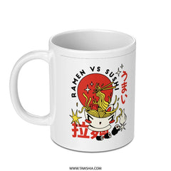 Ramen vs Sushi Battle Graphic Design Mug product