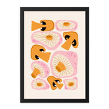 Mushroom Wall Art Print, Abstract Fungi Decor, Kitchen Wall Art, Modern Mushroom Art, Unique Mushroom Print, Nature Inspired Art - Tawshia
