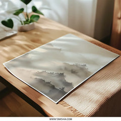 Misty Mountain Photographic Print, Landscape Art, Nature Photography, Wall Decor, Home Interior, Scenic View, Foggy Forest - Tawshia