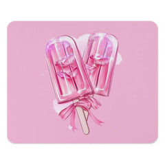 Pink Popsicle Mouse Pad, Cute Desk Accessory, Aesthetic Computer Mat, Ice Pop Art, Sweet Treat Decor, Girly Office Gift, Gaming Mousepad - Tawshia