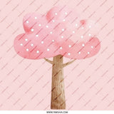 Pink Tree Pinback Button, Watercolor Tree Button, Cute Tree Badge, Floral Button, Gift For Her, Nature Lover, Trendy Pin - Tawshia