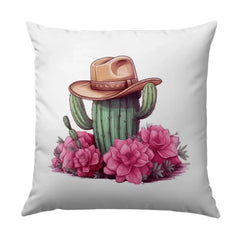 Cactus Pillow, Cowboy Hat Pillow, Floral Pillow, Desert Pillow, Western Decor Pillow, Home Decor Pillow, Accent Pillow, Decorative Pillow - Tawshia