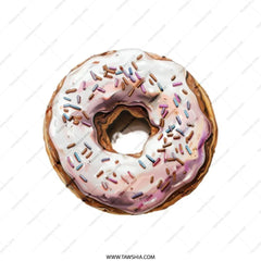 Sprinkled Donut Tote Bag, Sweet Treat Bag, Food Lover Tote, Everyday Tote, Trendy Gift, Novelty Tote Bag, Casual Shopper Bag - Tawshia