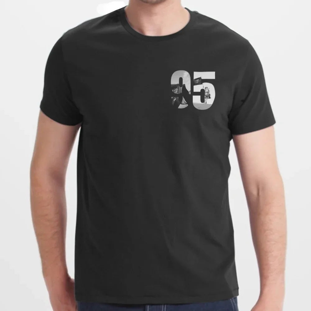 Stylish Black 95 Themed Design Men's T-Shirt Product