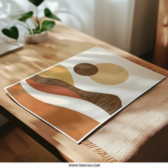 Minimalist Landscape Photographic Print, Abstract Mountain Scenery Photo, Earth Tone Wall Art, Modern Desert Art Print, Bohemian Home Decor - Tawshia