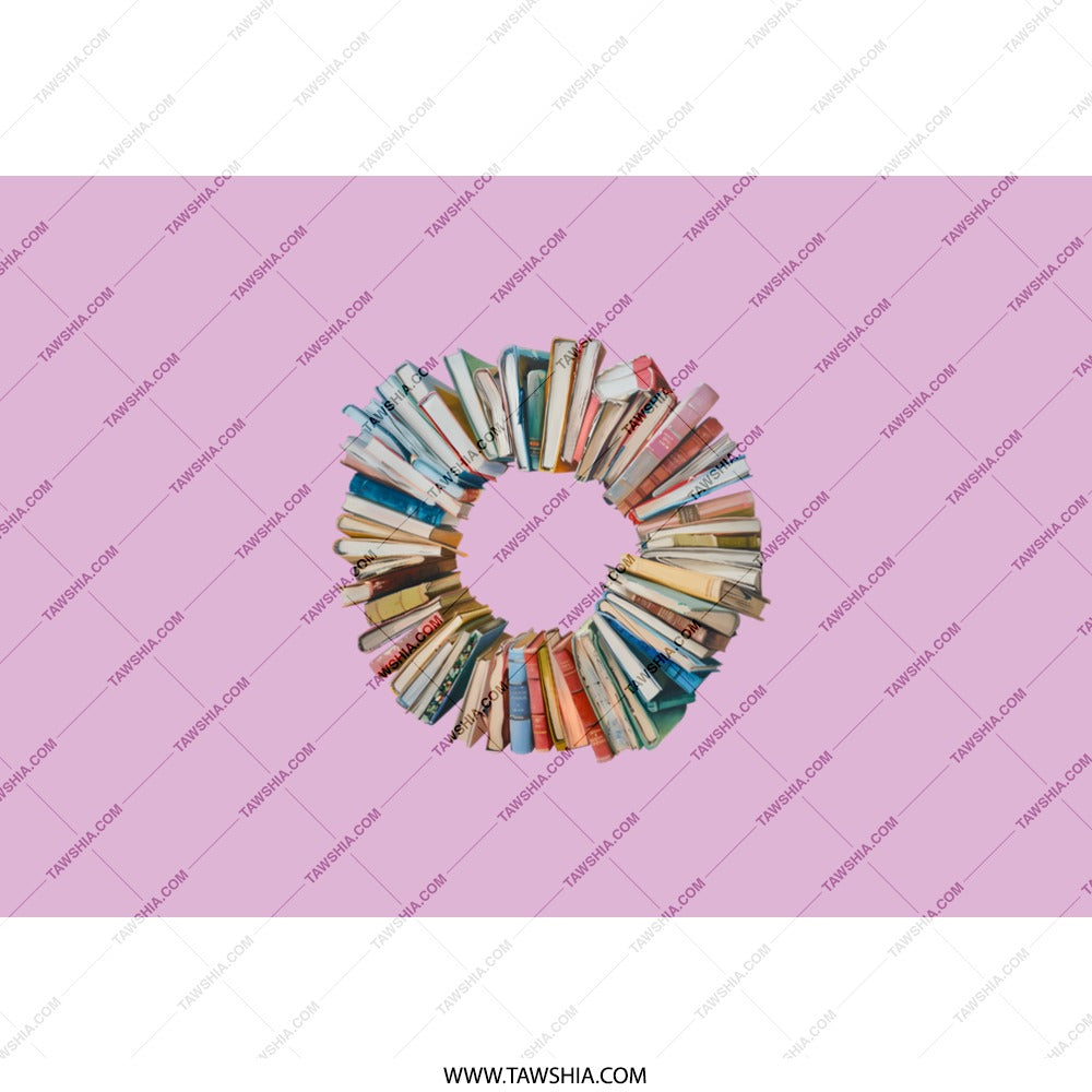 Book Lover Gift Tumbler, Circle of Books Design, Teacher Appreciation Gift, Literary Themed Tumbler, Bookworm Present - Tawshia