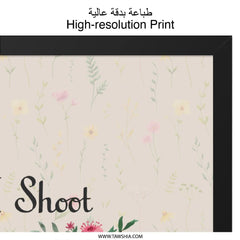 Camera Wall Art, Floral Camera Decor, I Shoot People Funny Print, Photography Gift, Photographer Wall Decor, Home Decor, Modern Art - Tawshia