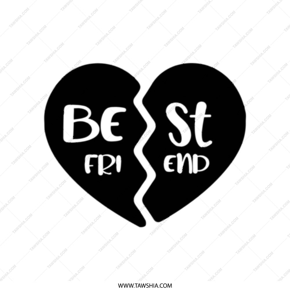 Best Friend Tote Bag, BFF Gift, Friendship Gift, Soul Sister, Gift for Bestie, Heart Tote, Cute Tote, Unique Friend Gift - Tawshia