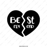 Best Friend Tote Bag, BFF Gift, Friendship Gift, Soul Sister, Gift for Bestie, Heart Tote, Cute Tote, Unique Friend Gift - Tawshia
