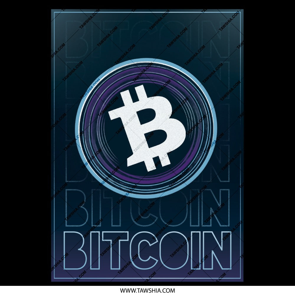 Bitcoin Inspired Modern Design Poster product
