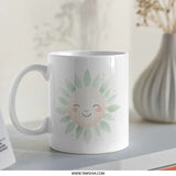 Smiling Sun Mug, Cute Coffee Mug, Positive Vibes, Morning Mug, Happy Face Mug, Tea Mug, Gift for Her, Sunshine Mug, Gift for Friend - Tawshia