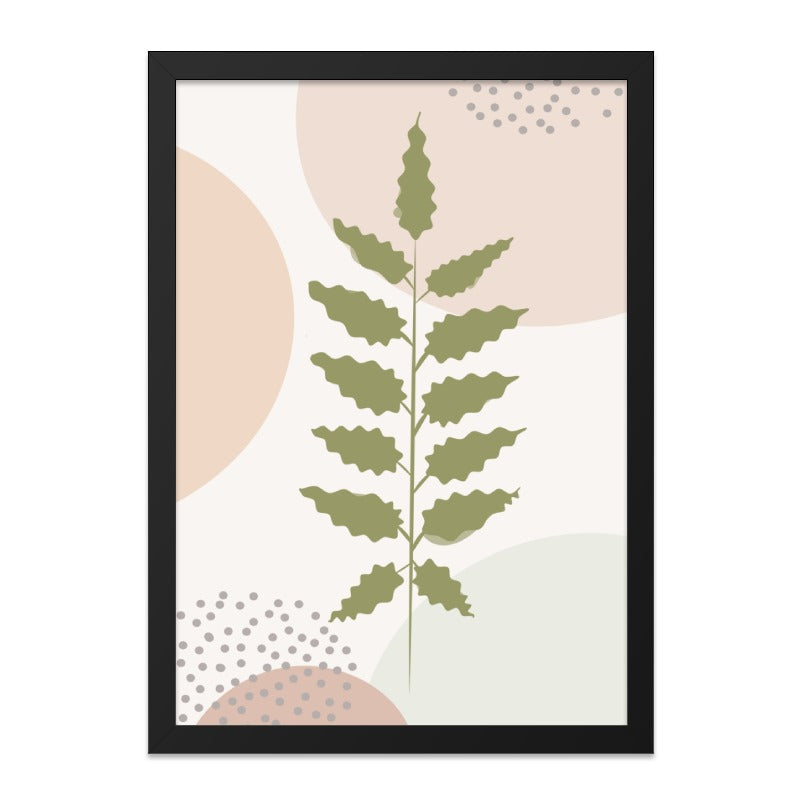 Minimalist Fern Wall Art, Abstract Botanical Print, Modern Leaf Art, Boho Home Decor, Nature Inspired Wall Decor - Tawshia