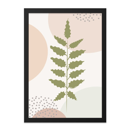 Minimalist Fern Wall Art, Abstract Botanical Print, Modern Leaf Art, Boho Home Decor, Nature Inspired Wall Decor - Tawshia