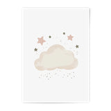 Cloud Stars Photographic Print, Nursery Decor, Celestial Art, Dreamy Print, Kids Room Art, Baby Shower Gift, Wall Art Print, Home Decor - Tawshia