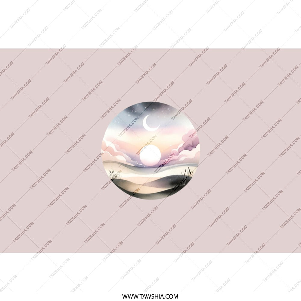 Moon Sun Tumbler, Celestial Tumbler, Pastel Landscape Tumbler, Dreamy Tumbler, Sunset Tumbler, Artistic Drinkware, Unique Gift Idea - Tawshia
