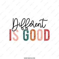 Different Is Good Tote Bag, Positive Affirmation Bag, Motivational Tote, Everyday Bag, Gift Idea, Cute Bag, Inspirational Design Tote - Tawshia