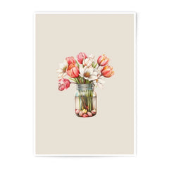 Tulip Photographic Prints, Floral Home Decor, Flower Jar Art, Botanical Prints, Living Room Wall Art, Spring Decor, Feminine Art - Tawshia