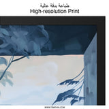 Serene Mountain View Wall Art, Modern Nature Landscape Print, Minimalist Trees Artwork, Peaceful Scenery Poster, Home Decor Gift Idea - Tawshia