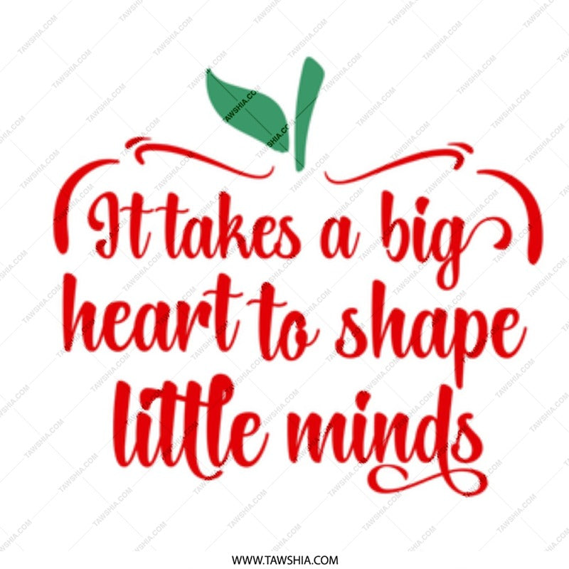 Teacher Gift Mug, It Takes a Big Heart, Teacher Appreciation, Teacher Mug Gift, Gift for Teacher, Thank You Teacher Mug - Tawshia