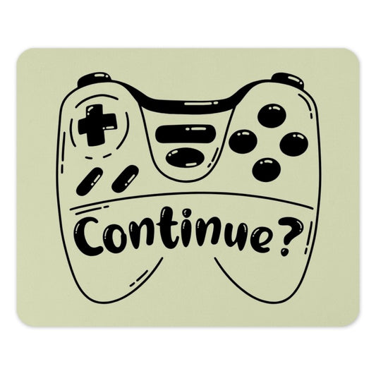 Gamer Mouse Pad, Gaming Controller Art, Continue Mousepad, Video Game Lover Gift, Computer Accessory, Cool Desk Decor, Play Gaming Gift - Tawshia