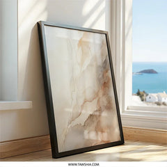 Abstract Ink Wall Art, Neutral Tones Decor, Modern Art Print, Beige Brown Wall Decor, Minimalist Art, Home Decor, Office Art (139) - Tawshia