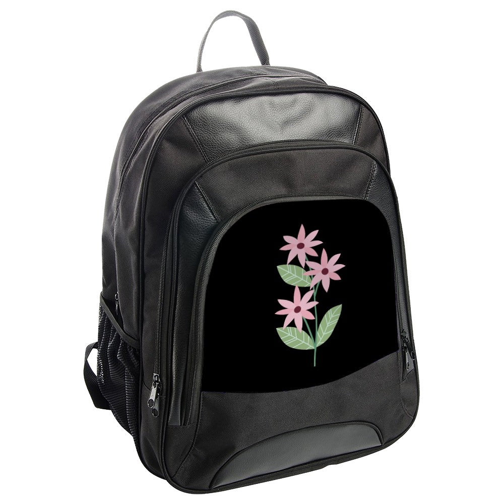 Floral Backpack, Flower Power Bag, Stylish School Backpack, Trendy Travel Backpack, Pink Flower Design Backpack, Women's Backpack - Tawshia