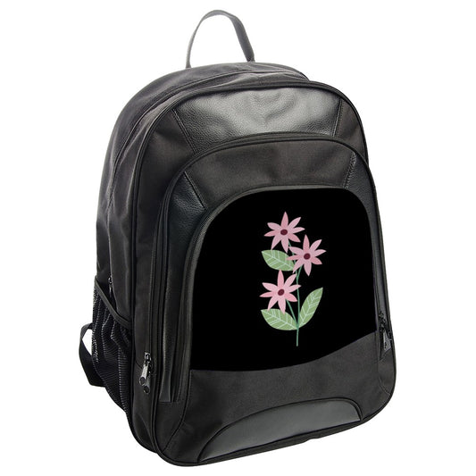 Floral Backpack, Flower Power Bag, Stylish School Backpack, Trendy Travel Backpack, Pink Flower Design Backpack, Women's Backpack - Tawshia