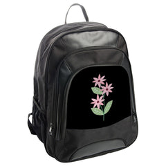 Floral Backpack, Flower Power Bag, Stylish School Backpack, Trendy Travel Backpack, Pink Flower Design Backpack, Women's Backpack - Tawshia