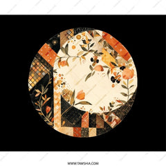 Floral Patchwork Mouse Pad, Abstract Art Mousepad, Quilted Design, Unique Desk Decor, Computer Accessory, Gift Idea - Tawshia