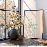 Save the Earth Wall Art, Environmental Print, Go Green Decor, Climate Change Poster, Earth Day Gift, Eco Friendly Art, Nature Lover Gift - Tawshia