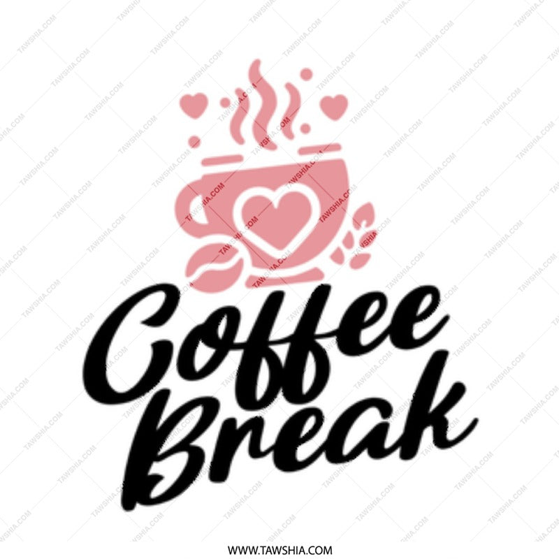 Coffee Break Mug, Cute Coffee Mug, Heart Mug, Gift For Coffee Lover, Office Mug, Coffee Lover Gift, Drinkware Mug, Gift Mug, Hot Beverage - Tawshia