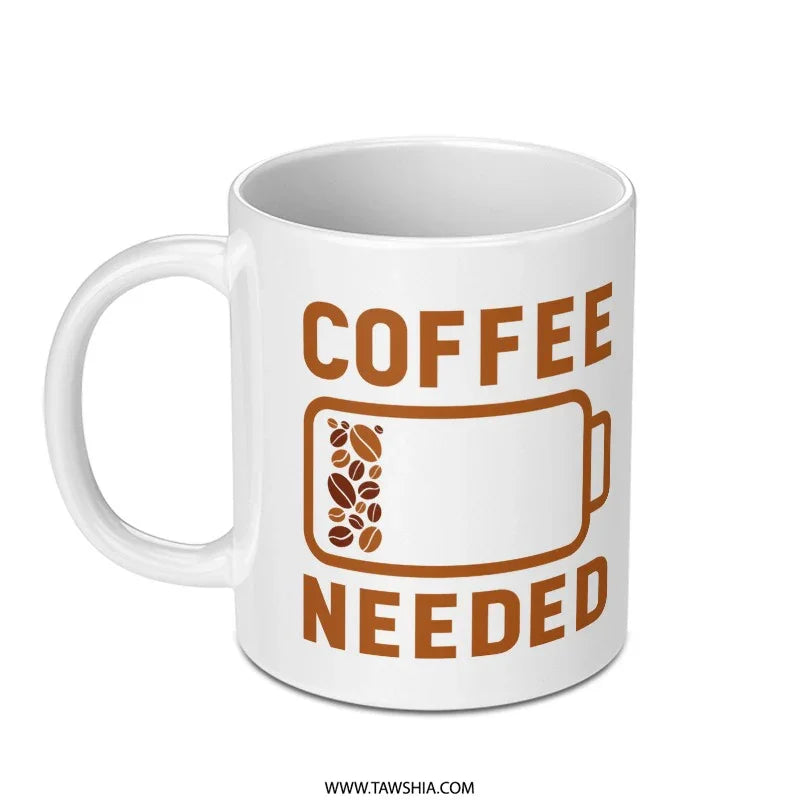 Coffee Needed Mug with Low Battery Design product