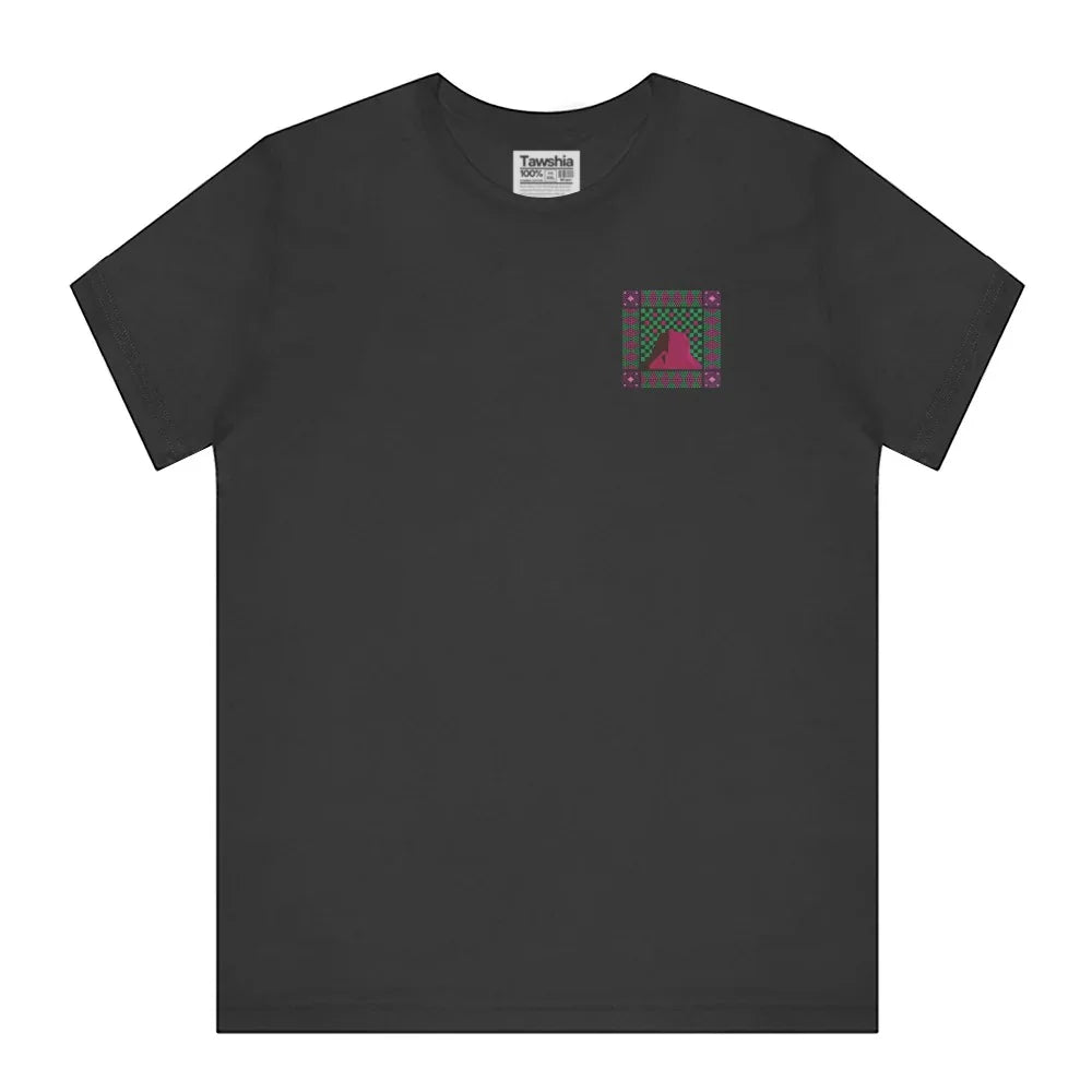 Geometric Design Black Short Sleeve Graphic Shirt product