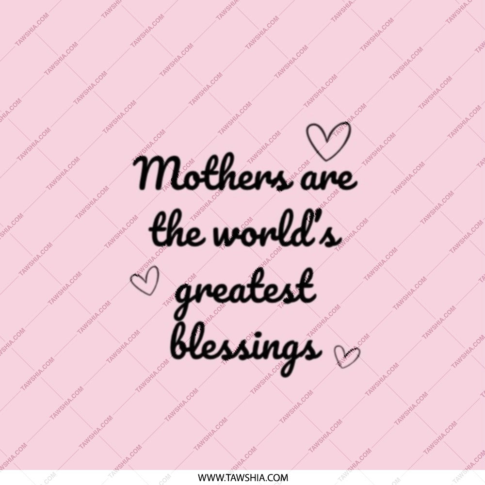 Mothers Day Pocket Mirror, Mom Gift, Greatest Blessings, Sentimental Gift, Pink Present, Portable Mirror, Mothers Day Present - Tawshia