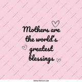 Mothers Day Pocket Mirror, Mom Gift, Greatest Blessings, Sentimental Gift, Pink Present, Portable Mirror, Mothers Day Present - Tawshia