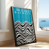 Bauhaus Wall Art, Abstract Print, Modernist Poster, Wavy Lines Art, Home Decor, Office Wall Art, Bauhaus Decor, Minimalist Print - Tawshia