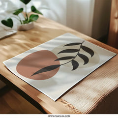 Botanical Photographic Print, Abstract Leaf Wall Art, Minimalist Art Print, Neutral Tone Art, Modern Home Decor, Boho Wall Decor - Tawshia